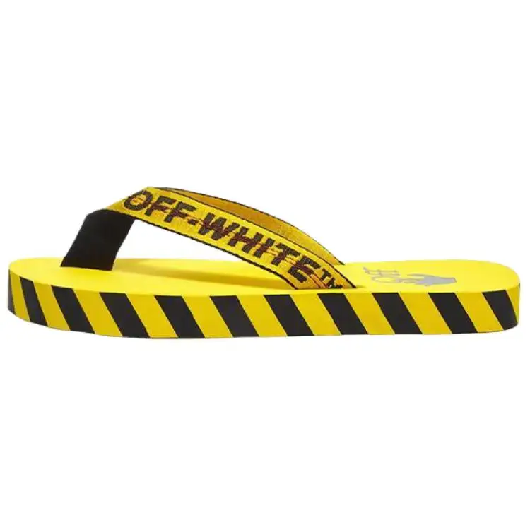OFF WHITE Industrial Flip Flops Yellow SS21