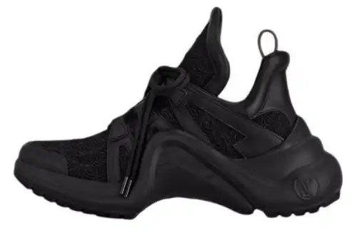 LOUIS VUITTON Archlight Leather Low top Casual Shoes Women's Black