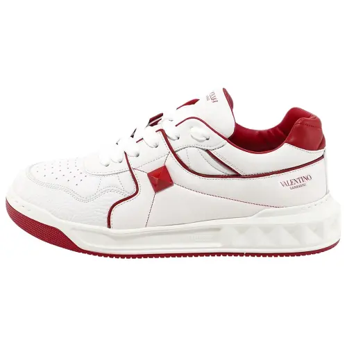 Valentino One Stud Low 'White Red'