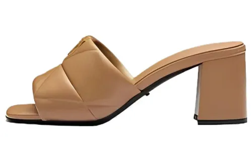 PRADA Slide Slippers Women's Brown