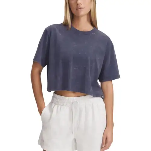 Under Armour Rival Drop Shoulder Sleeve T Shirt Women's Gray
