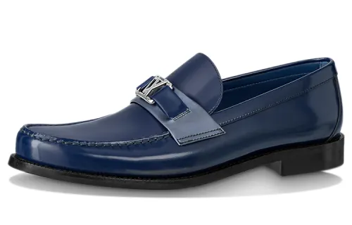 LOUIS VUITTON Major Loafers 'Navy' Women's