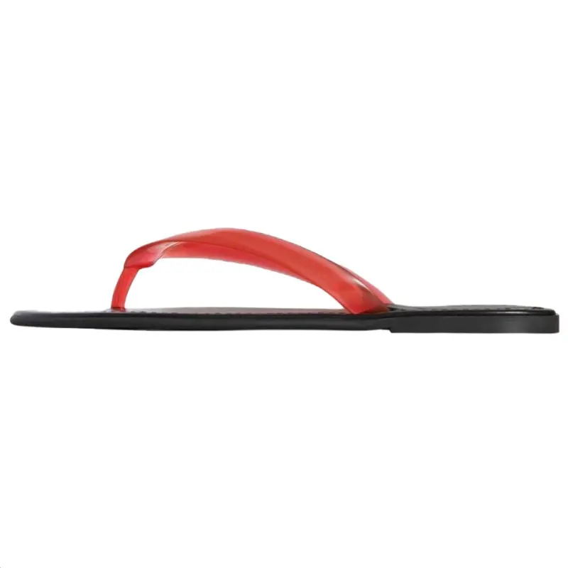 THE ROW Beach Flip Flops Women's Transparent Red