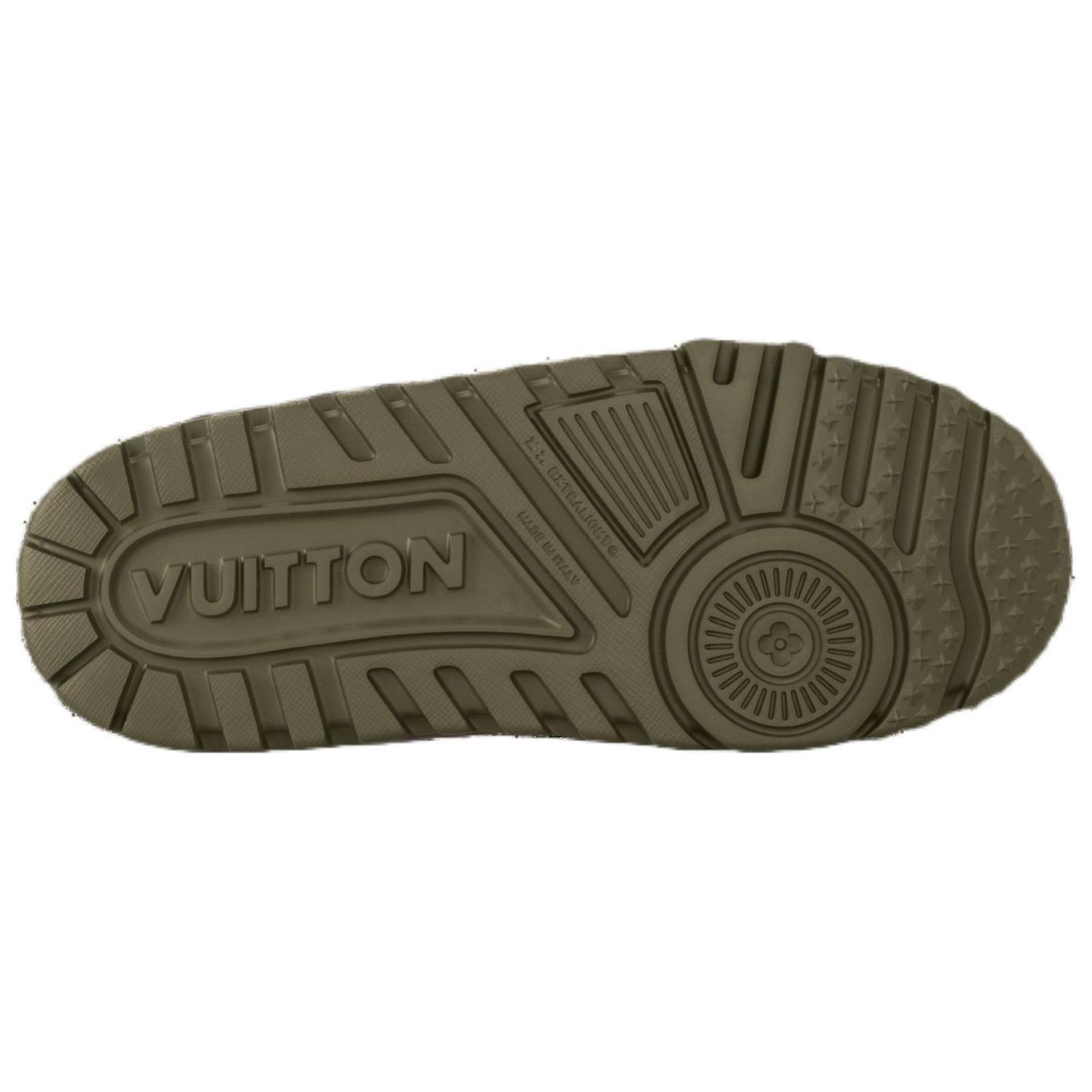 Мужские кеды Louis Vuitton Trainer Maxi (зеленый) — фото 6