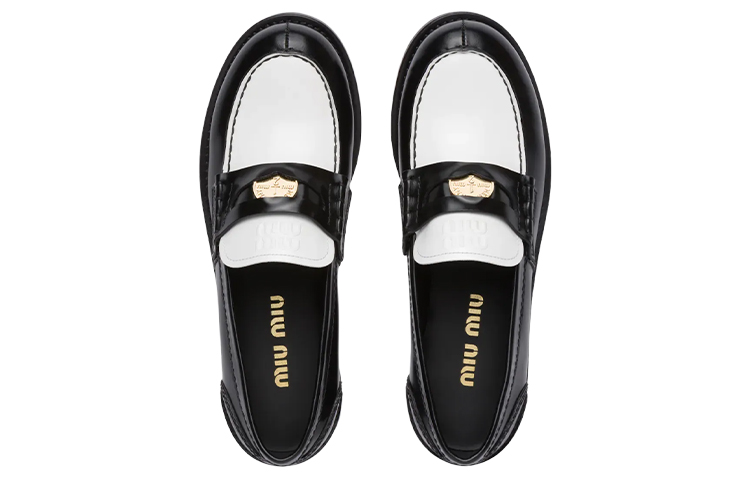 MIU MIU Leather Penny Loafers