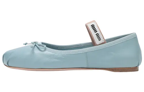 MIU MIU Flat Casual Shoes Women's Blue