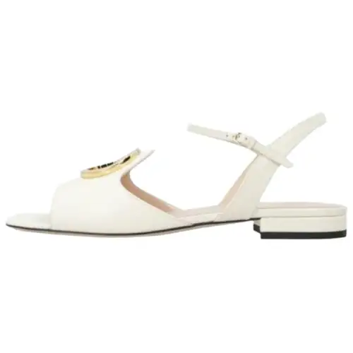 GUCCI One Strap Sandals Women's White