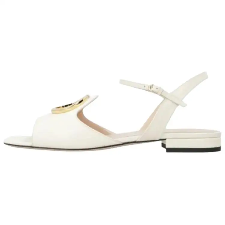 GUCCI One Strap Sandals Women's White