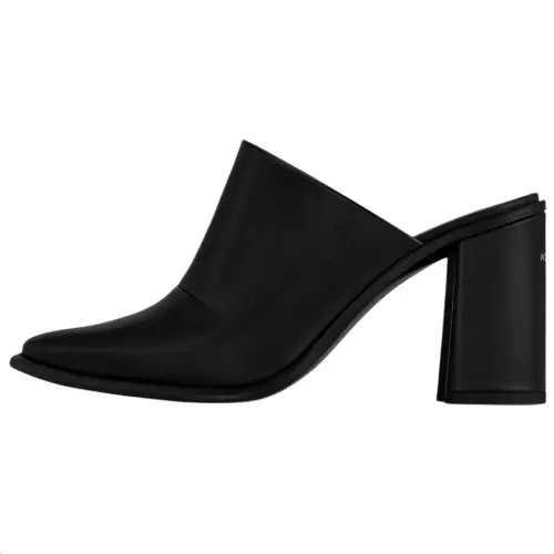 LOUIS VUITTON Berlin Rubber Sole Closed Toe Slippers 8.5cm Women's Black