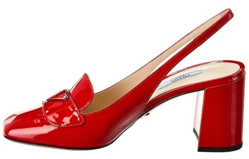 PRADA Slim Heel High Heels Women's Red