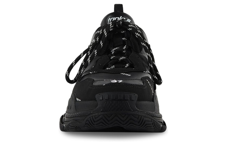 Женские кроссовки Balenciaga Triple S (черный) — фото 3