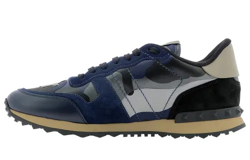 Valentino Garavani Rockrunner Camouflage Black Navy Beige