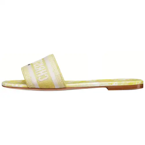 DIOR Dway Slide Slippers Women's Yellow