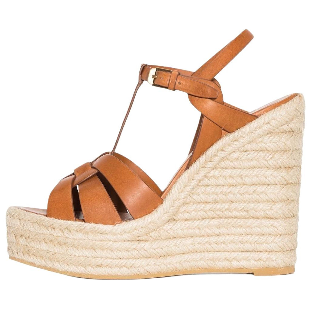 SAINT LAURENT Tribute One Strap Sandals Women's Orange