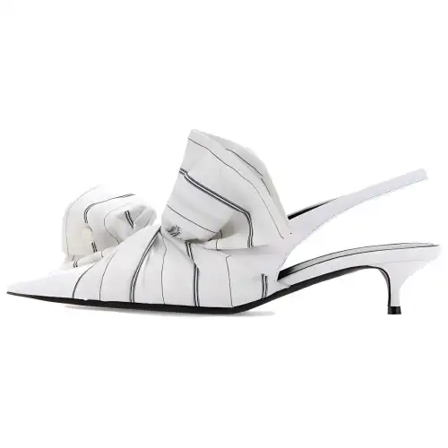 Balenciaga Knife Chemise 40mm Slingback 'White' Women's
