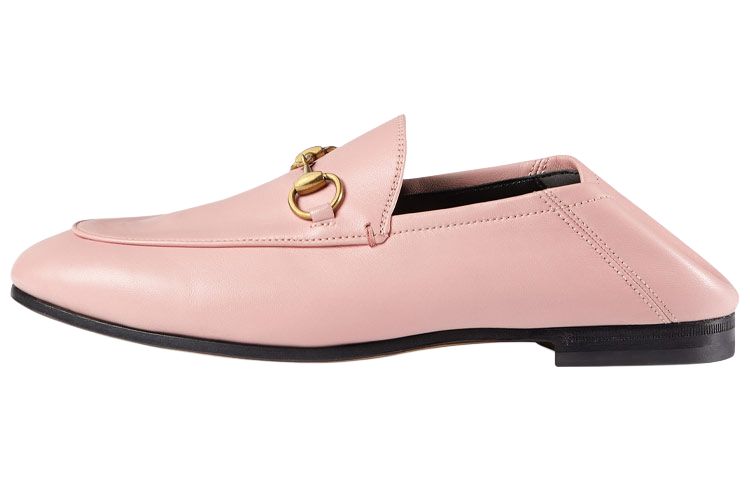 GUCCI Gucci Brixton Horsebit Fashion Muller Casual Shoes Women's Light Pink