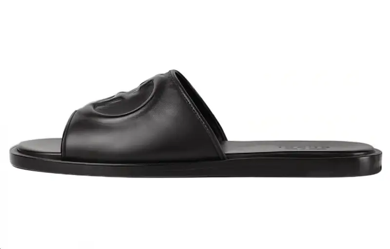 Gucci Slide Sandal 'Interlocking G - Black'