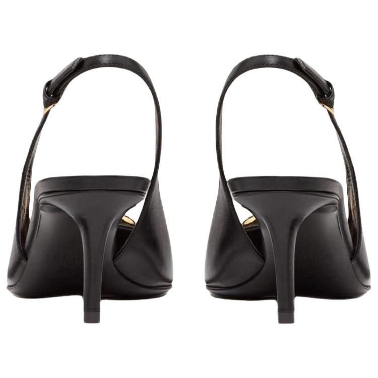 Женские туфли Valentino Vlogo 6cm (черный) — фото 4