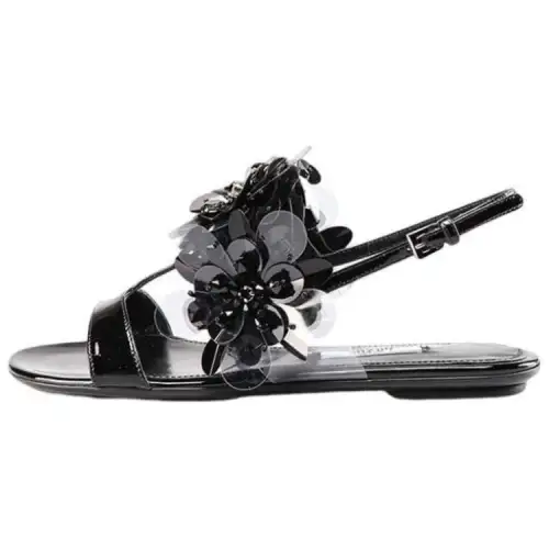 PRADA One Strap Sandals Women's Black