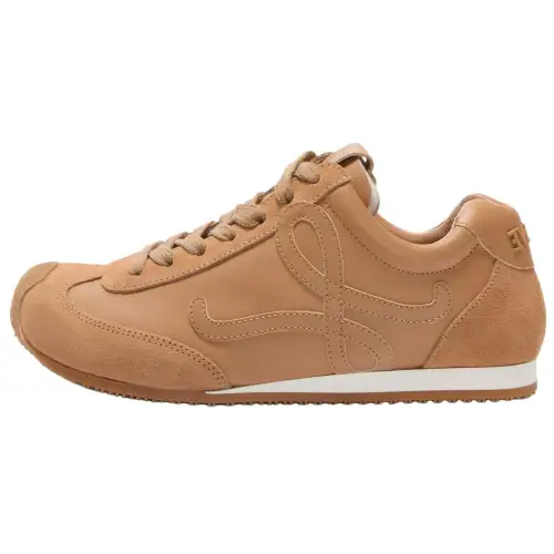 LOEWE Ballet Runner 2.0 Cow Leather Low top Casual Shoes 2cm Men's Cinnamon
