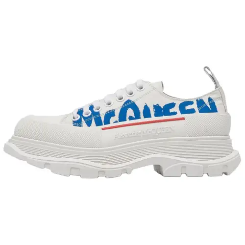 Alexander McQueen Tread Slick Sneakers 'White Blue'