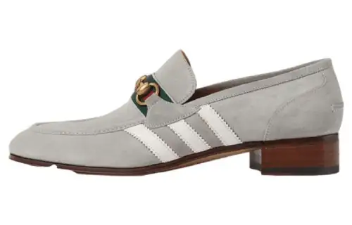 Gucci Adidas x Gucci Loafer 'Grey Suede'