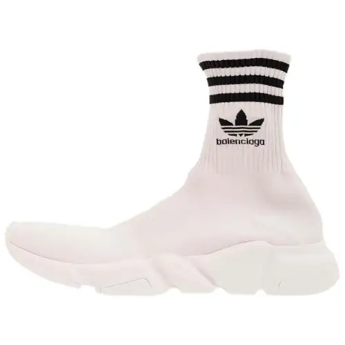 Balenciaga X Adidas Logo Embroidered Sock Sneakers