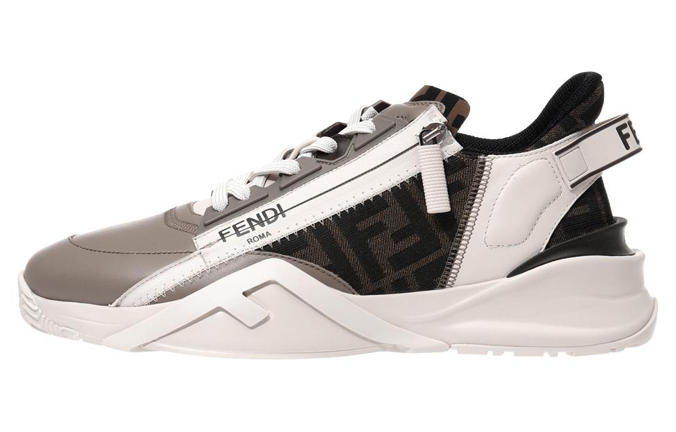 Мужские кроссовки Fendi Flow (бежевые)