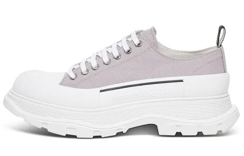 Alexander McQueen Tread Slick Canvas Sneakers 'Lilac White'