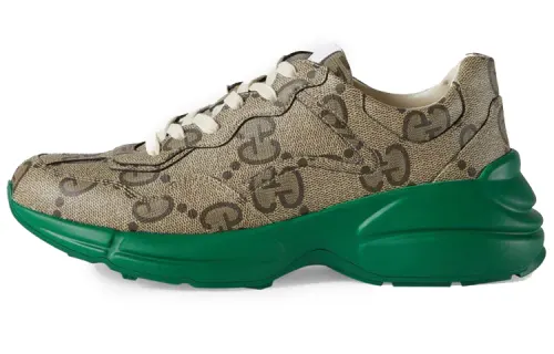 Gucci 100 Rhyton 'Beige Green Monogram'