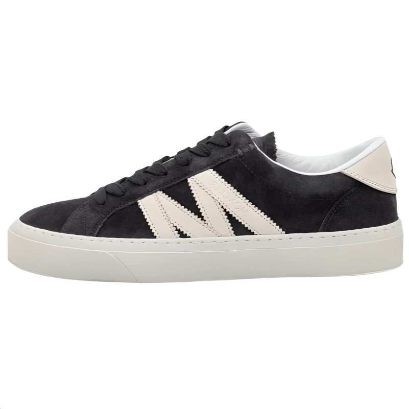 Мужские кеды Moncler Low Top (темно-синие)