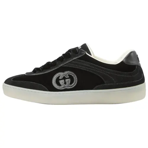 GUCCI G75 Low top Skateboard Shoes Women's Black