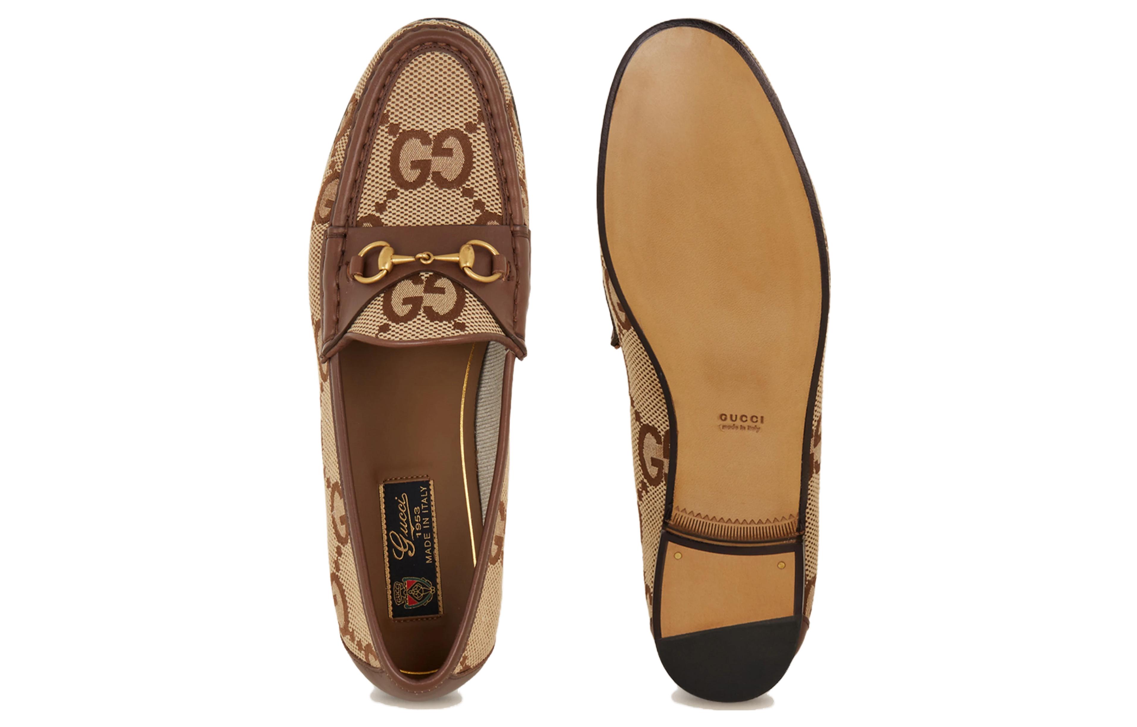 Женские лоферы Gucci Horsebit 1953 (коричневые) — фото 5