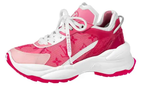 LOUIS VUITTON Run 55 Sneakers 'Hot Pink Monogram' Women's
