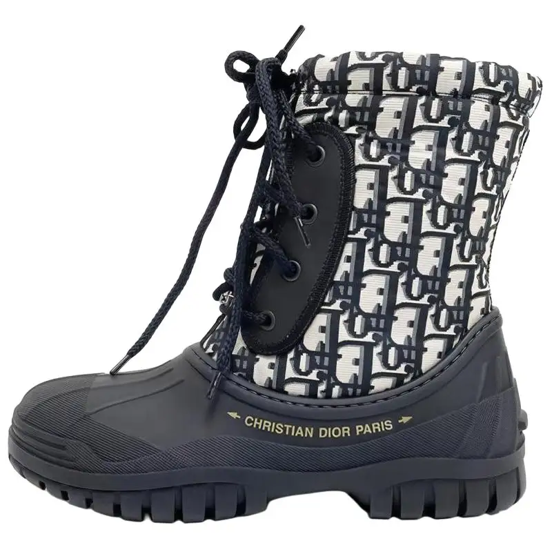 DIOR D Venture Ankle Boots Women's Blue