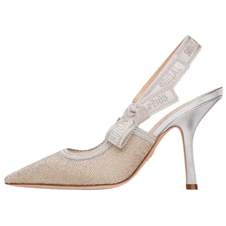DIOR J'Adior Slim Heel High Heels 10cm Women's Gold