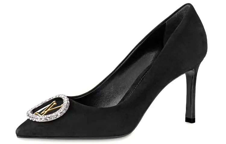 LOUIS VUITTON Madeleine Slim Heel High Heels 8cm Women's Black