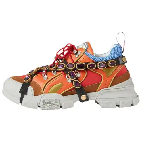 Gucci Flashtrek Leather With Crystals 'Orange'