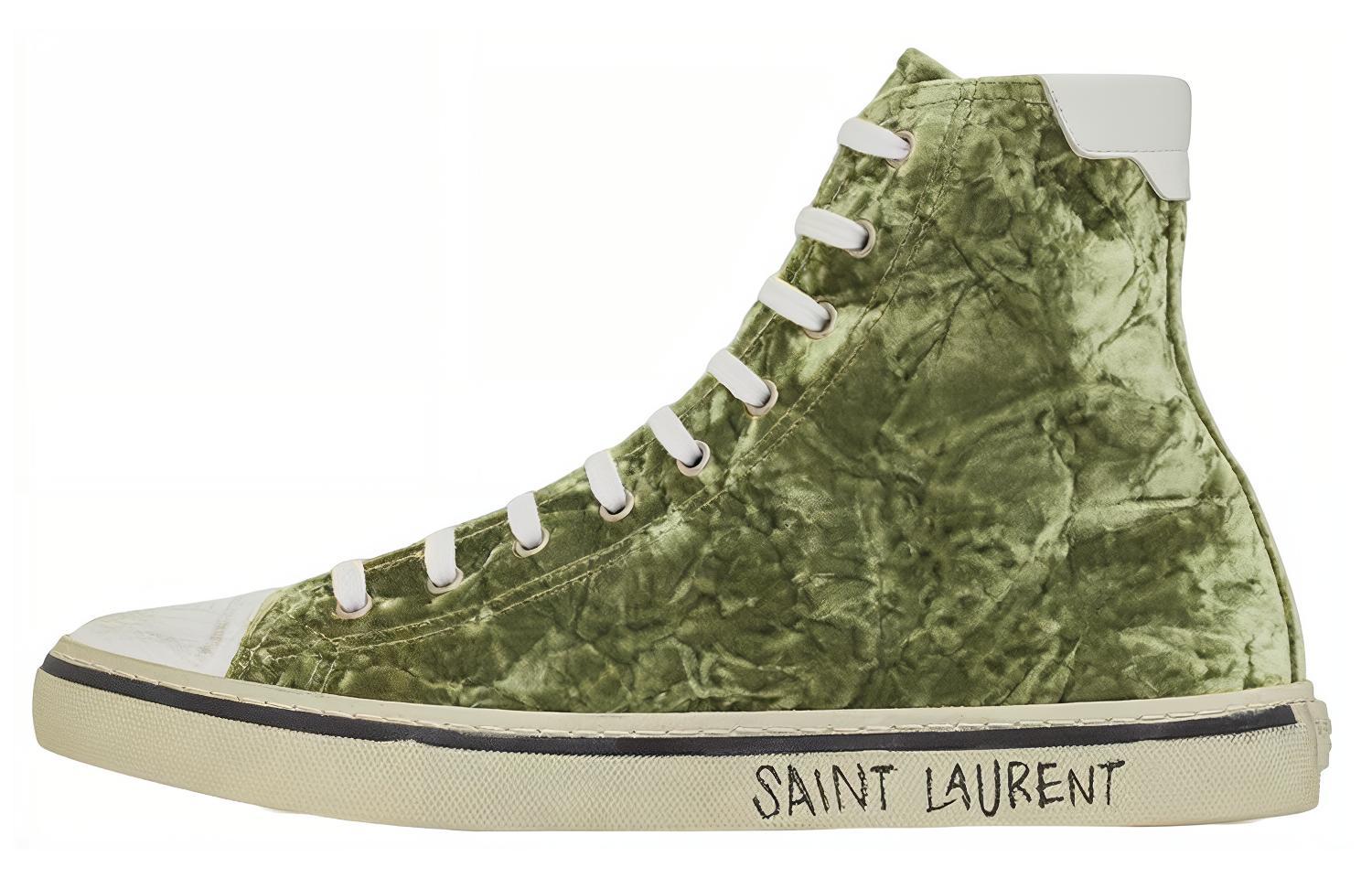 Мужские кеды Saint Laurent Court Classic (зеленые)