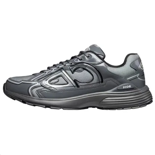DIOR B30 Countdown CD Shoes Mesh, Textile Low top Casual Shoes Men's Light Gray