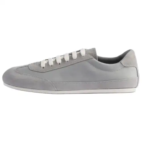 PRADA Suede Low top Skateboard Shoes Men's Gray