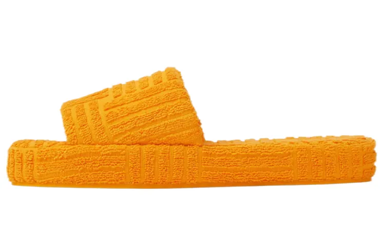 Bottega Veneta Resort Sponge Slide Tangerine