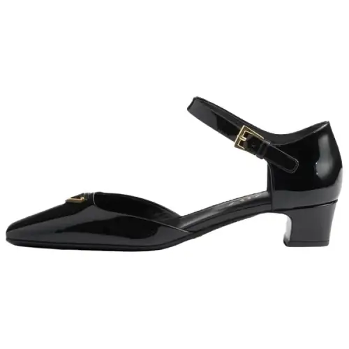 PRADA Patent Leather High Heels 3.5cm Women's Black