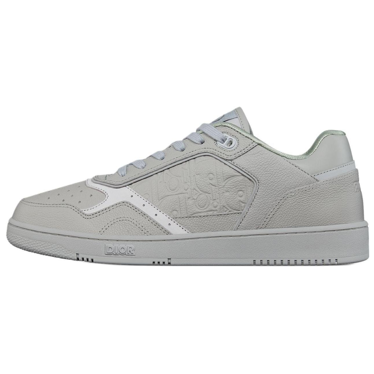 DIOR B27 Uptown Cow Leather Low top Skateboard Shoes Unisex Gray