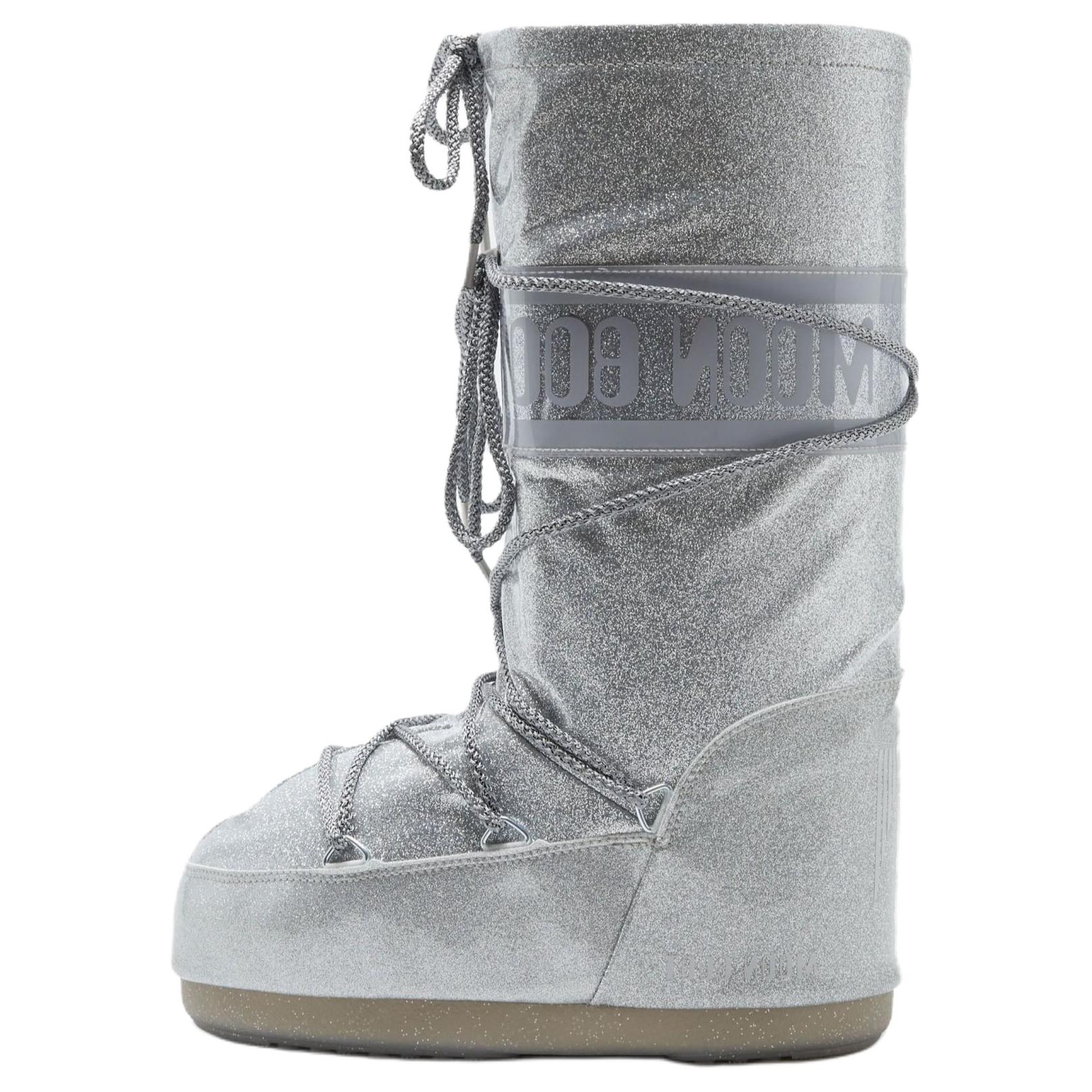 Дутики Moon Boot (серебристые)