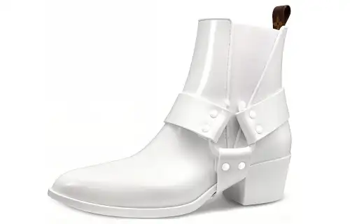 LOUIS VUITTON Rhapsody Ankle Boots Women's White