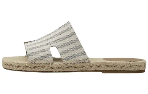 HERMES Antigua Slide Slippers Men's Gray Blue