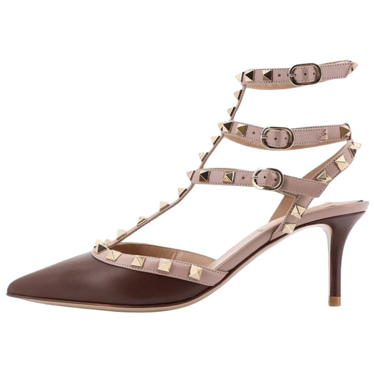 Женские туфли Valentino GARAVANI Rockstud (коричневый)