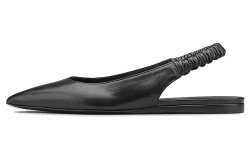 Bottega Veneta Leather Pointed Toe Casual Shoes Women's Black