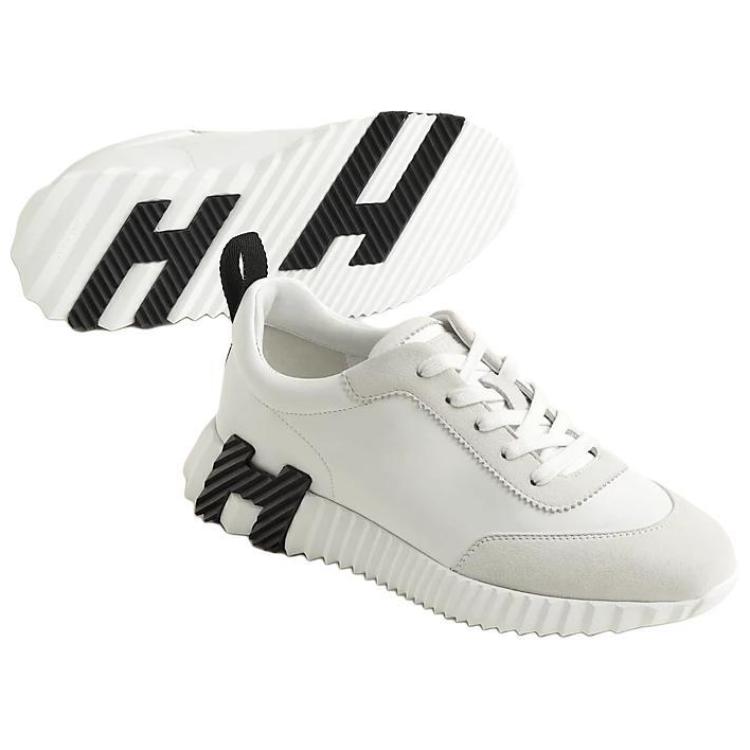 Женские кроссовки Hermes Bouncing (белые) — фото 5